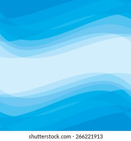 Abstract background - geometric vector pattern. Abstract blue water waves concept. 