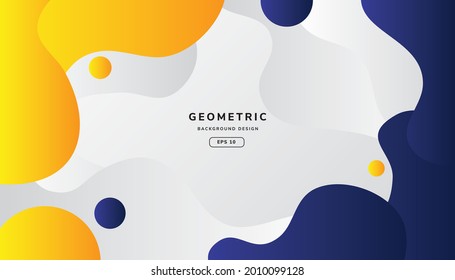 
Fondo abstracto con formas geométricas coloridas de ondas Vector. Composición abstracta dinámica Ilustración vectorial. Elemento de diseño para banners web, carteles
