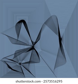 Abstract background with geometric wave lines. Vector illustration of original background.