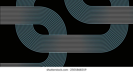 Abstract background geometric wavy. Modern minimal trendy lines pattern horizontal. Vector illustration