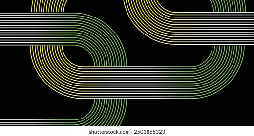 Abstract background geometric wavy. Modern minimal trendy lines pattern horizontal. Vector illustration