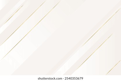 abstract background Geometric white Oblique line and gold lines,used in graphic illustration work media or others ,2d  illustration