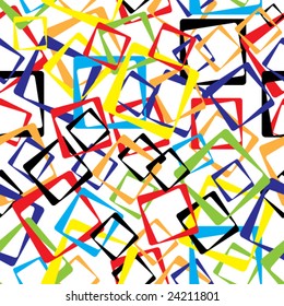 Fondo abstracto de figuras geométricas.  Patrón sin foco. Vector.