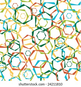 Abstract background from geometrical figures.  Seamless pattern. Vector.