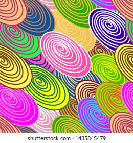 Abstract background from geometrical figures. Vector seamless illustration.