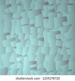 Abstract background from geometrical objects. The blue squares. Vector illustration. Eps 10.