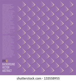 Abstract background with geometrical ornament cut out on a standard sheet.Vector illustration.