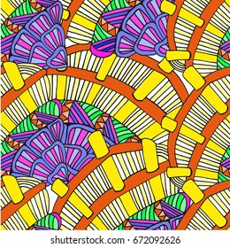 Abstract background of geometrical patterns drawing