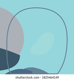 Fondo abstracto con formas y líneas geométricas. Patrón moderno. Ilustración vectorial contemporánea.