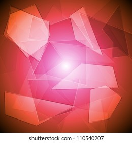 Fondo abstracto con formas geométricas. Ilustración del vector