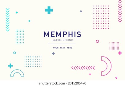 Abstract background with geometry shapes. Memphis. Modern color. Vector illustration. EPS 10