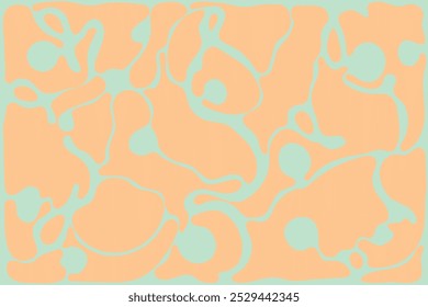 Arrière-plan Abstrait avec lignes dorées et formes liquides. Lignes d'or circulaires texturées entourées de formes de forme libre. Arrière-plan, affiche, arrière-plan et bannière pour toutes les idées de conception.