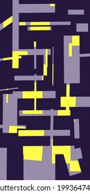 Abstract background, with a gingham with irregular shapes and colors