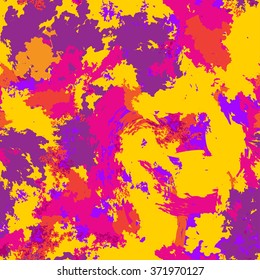 Abstract background  for girls. Seamless pattern with smear and  spot. Grunge colorful wallpaper
