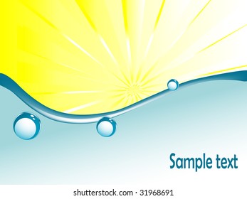 Abstract background with glass balls