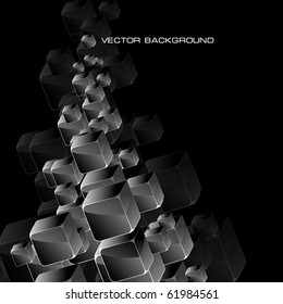 Fondo abstracto con cajas de vidrio