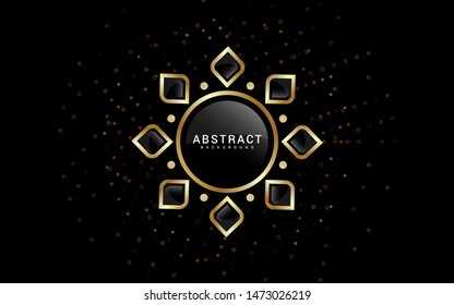 Abstract background with glass effect