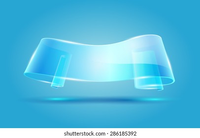 abstract background glass ribbon