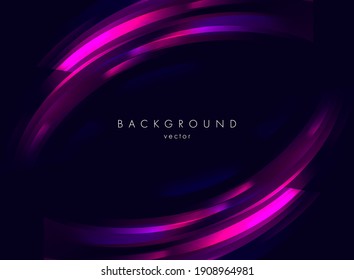 Abstract background and glass shards forming swirl shape  futuristic illustration  banner cover and blank space for copy  dark space background