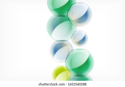 Abstract background - glass shiny transparent hexagon shapes overlapping each other. Vector Illustration For Wallpaper, Banner, Background, Card, Book Illustration, landing page