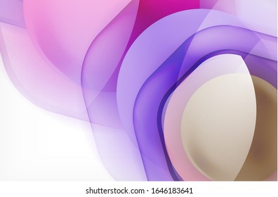 Abstract background - glass shiny transprent hexagon shapes overlapping eath other. Vector Illustration For Wallpaper, Banner, Background, Card, Book Illustration, landing page