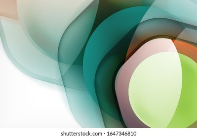 Abstract background - glass shiny transprent hexagon shapes overlapping eath other. Vector Illustration For Wallpaper, Banner, Background, Card, Book Illustration, landing page