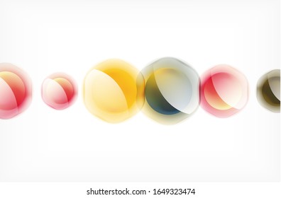 Abstract background - glass shiny transprent hexagon shapes overlapping eath other. Vector Illustration For Wallpaper, Banner, Background, Card, Book Illustration, landing page