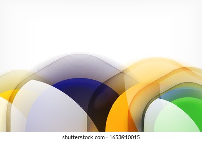 Abstract background - glass shiny transprent hexagon shapes overlapping eath other. Vector Illustration For Wallpaper, Banner, Background, Card, Book Illustration, landing page