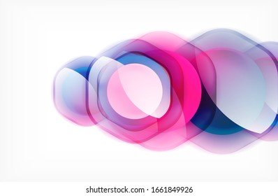 Fundo abstrato - formas de hexágono transparente brilhante de vidro sobrepondo a Terra. Ilustração vetorial para papel de parede, banner, plano de fundo, cartão, ilustração de livro, página inicial
