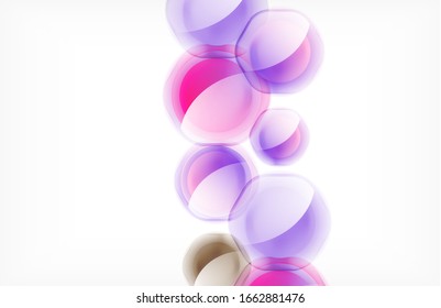 Abstract background - glass shiny transprent hexagon shapes overlapping eath other. Vector Illustration For Wallpaper, Banner, Background, Card, Book Illustration, landing page