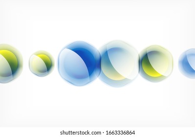 Abstract background - glass shiny transprent hexagon shapes overlapping eath other. Vector Illustration For Wallpaper, Banner, Background, Card, Book Illustration, landing page