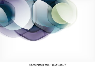 Abstract background - glass shiny transprent hexagon shapes overlapping eath other. Vector Illustration For Wallpaper, Banner, Background, Card, Book Illustration, landing page