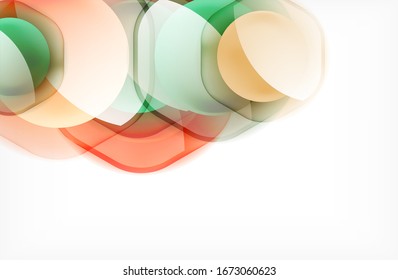 Abstract background - glass shiny transprent hexagon shapes overlapping eath other. Vector Illustration For Wallpaper, Banner, Background, Card, Book Illustration, landing page