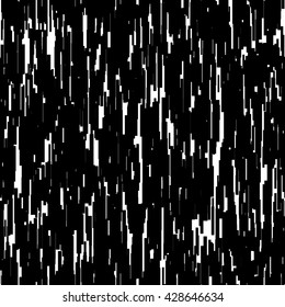 Abstract background with glitch effect, distortion, seamless texture, random vertical black and white lines for design concepts, posters, wallpapers, web, presentations, prints. Vector illustration.