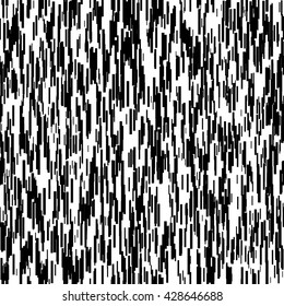 Abstract background with glitch effect, distortion, seamless texture, random vertical black and white lines for design concepts, posters, wallpapers, web, presentations, prints. Vector illustration.