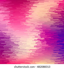 Abstract background with glitch effect, distortion, seamless texture, random horizontal black and white lines for design concepts, posters, banners, web, presentations and prints. Vector illustration.