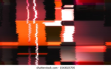 Abstract background glitch texture. TV malfunction distortion. Vector illustration.