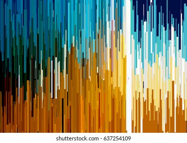 Abstract background with glitched horizontal stripes, stream lines. Concept of aesthetics of signal error. Glitch effect background for a poster, cover, design concepts, banners, web presentations.