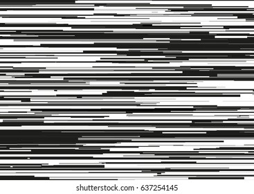 Abstract background with glitched horizontal stripes, stream lines. Concept of aesthetics of signal error. Glitch effect background for a poster, cover, design concepts, banners, web presentations.