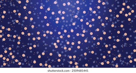 Fondo Abstractas de luces brillantes. Bokeh borroso de luces brillantes azules, doradas y blancas.