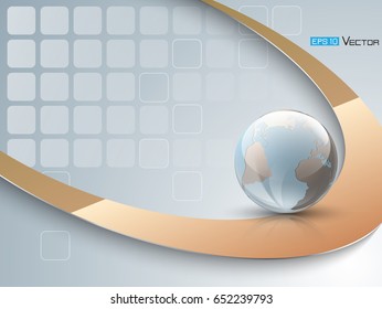 Abstract background with globe 2