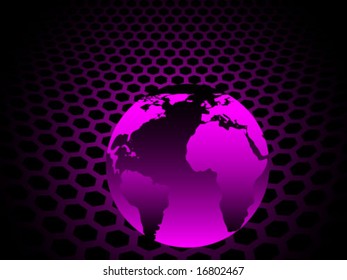 abstract background with globe
