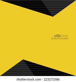 Abstract background with glossy black triangles. 