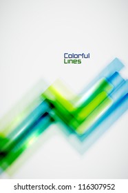 Abstract background: glossy blurred zigzag lines