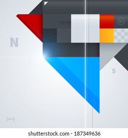 Abstract background with glossy geometric shapes. Useful for digital compositions and layouts. EPS10