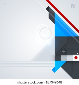 Abstract background with glossy geometric shapes. Useful for digital compositions and layouts. EPS10