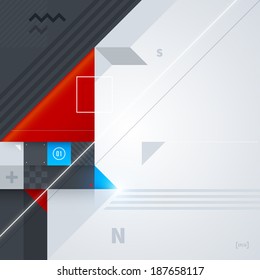 Abstract background with glossy geometric shapes. Useful for digital compositions and layouts. EPS10