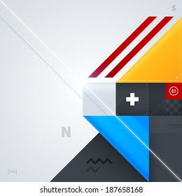 Abstract background with glossy geometric shapes. Useful for digital compositions and layouts. EPS10
