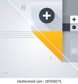 Abstract background with glossy geometric shapes. Useful for digital compositions and layouts. EPS10