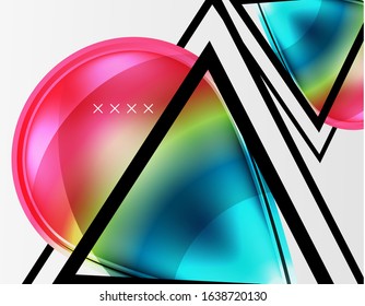 Abstract background - glossy glass bubbles, abstract sphere shapes, geometric dynamic composition with copyspace. Vector Illustration For Wallpaper, Banner, Background, Card, Book Illustration